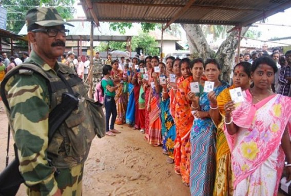 Tripura goes for poll to decide fate of by-election aspirant amidst tight security, 31% and 41% vote at 2 constituencies till 12:00 PM